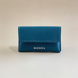 Epson Leather Business Card Wallet_Quoise Blue