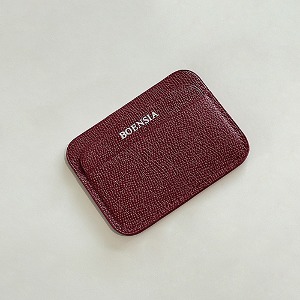 Epson Leather 3Pocket Round Card Wallet_Wine