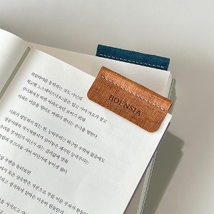 1+1 Italy Grid Leather Bookmark ver.2
