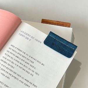 Italy Grid Leather Bookmark ver.2