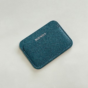 Epson Leather 3Pocket Round Card Wallet_Quoise Blue