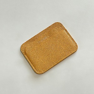 Epson Leather 3Pocket Round Card Wallet_Mango